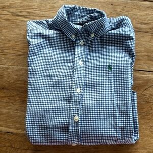 Ralph Lauren Long Sleeve Striped/Plaid, Button Up Shirt Medium